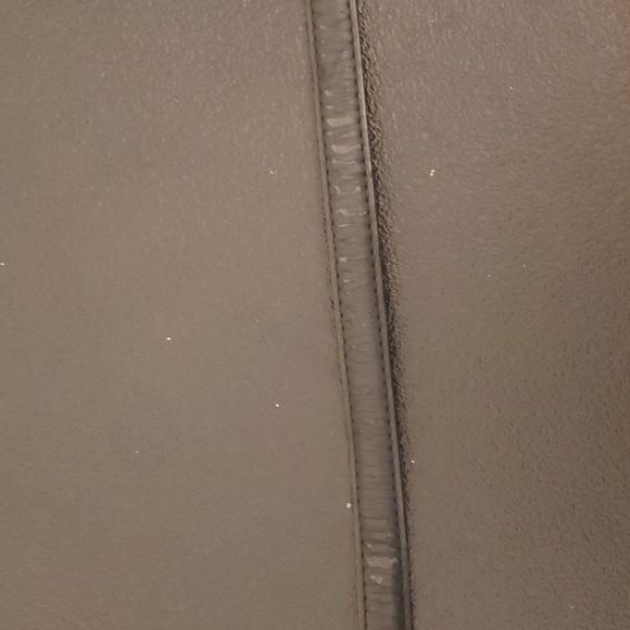 Vintage Lauren Ralph Lauren Silver Chain Belt Black Leather MEDIUM - Picture 9 of 14